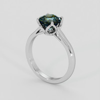 1.81 Ct. Bi Color Sapphire Ring, 18K White Gold 2