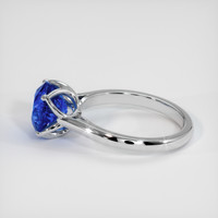 3.95 Ct. Blue Sapphire Ring, 18K White Gold 4