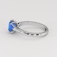 1.73 Ct. Blue Sapphire Ring, 18K White Gold 4