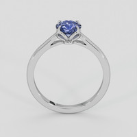 1.07 Ct. Purplish Blue Sapphire Ring, 18K White Gold 3