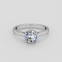1.22 Ct. Bi Color Sapphire Ring, 18K White Gold 1