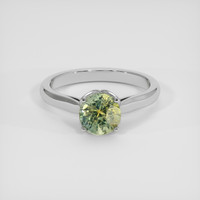 1.67 Ct. Bi Color Sapphire Ring, 18K White Gold 1