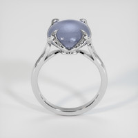 5.20 Ct. Grey Sapphire Ring, 18K White Gold 3
