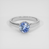 1.08 Ct. Bi Color Sapphire Ring, 18K White Gold 1