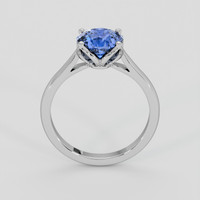 2.10 Ct. Blue Sapphire Ring, 18K White Gold 3