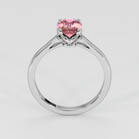 1.29 Ct. Padparadscha Sapphire Ring, 18K White Gold 3