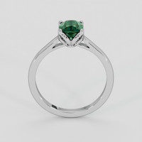 1.19 Ct. Bluish Green Sapphire Ring, 18K White Gold 3