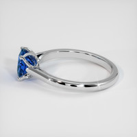 1.66 Ct. Blue Sapphire Ring, 18K White Gold 4