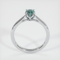 0.63 Ct. Sapphire Ring, 18K White Gold 3