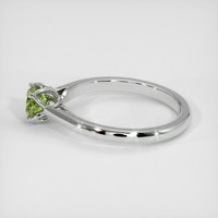0.56 Ct. Sapphire Ring, 18K White Gold 4