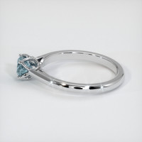 0.60 Ct. Greyish Blue Sapphire Ring, 18K White Gold 4