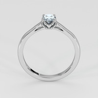 0.52 Ct. Bluish Grey Sapphire Ring, 18K White Gold 3