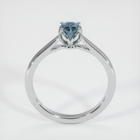 0.61 Ct. Sapphire Ring, 18K White Gold 3