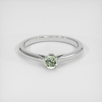 0.47 Ct. Sapphire Ring, 18K White Gold 1