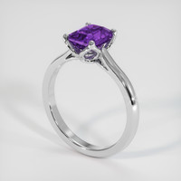 1.73 Ct. Sapphire Ring, 18K White Gold 2
