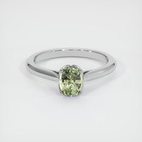 1.10 Ct. Sapphire Ring, 18K White Gold 1