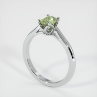 1.10 Ct. Sapphire Ring, 18K White Gold 2