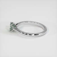 0.74 Ct. Sapphire Ring, 18K White Gold 4