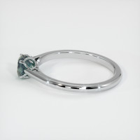 0.84 Ct. Sapphire Ring, 18K White Gold 4