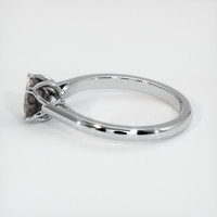 0.88 Ct. Grey Sapphire Ring, 18K White Gold 4