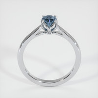 0.58 Ct. Sapphire Ring, 18K White Gold 3