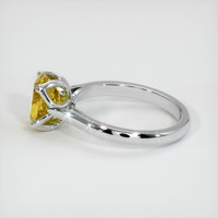 2.93 Ct. Yellow Sapphire Ring, 18K White Gold 4