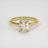 1.68 Ct. Peach Sapphire Ring, 14K White & Yellow 1