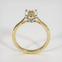 1.68 Ct. Peach Sapphire Ring, 14K White & Yellow 3