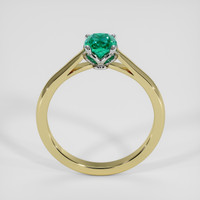 0.76 Ct. Emerald Ring, 18K White & Yellow 3