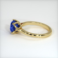 2.91 Ct. Blue Sapphire Ring, 10K Yellow Gold 4