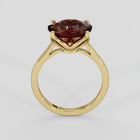 5.43 Ct. Orangish Red Garnet Ring, 10K Yellow Gold 3