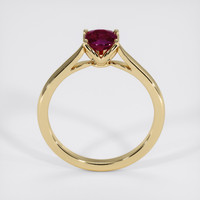 0.67 Ct. Purplish Red Ruby Ring, 10K Yellow Gold 3