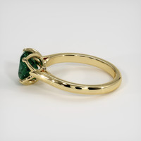 1.29 Ct. Bluish Green Sapphire Ring, 10K Yellow Gold 4