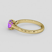 0.97 Ct. Pinkish Purple Sapphire Ring, 10K Yellow Gold 4