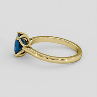 1.55 Ct. Greenish Blue Sapphire Ring, 10K Yellow Gold 4