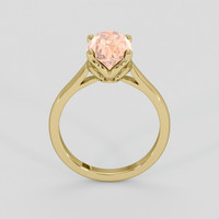 3.67 Ct. Padparadscha Sapphire Ring, 10K Yellow Gold 3