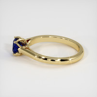 0.86 Ct. Blue Sapphire Ring, 10K Yellow Gold 4