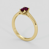 0.49 Ct. Purple Sapphire Ring, 10K Yellow Gold 2