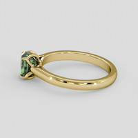 1.37 Ct. Green Sapphire Ring, 10K Yellow Gold 4