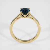 1.56 Ct. Greenish Blue Sapphire Ring, 14K Yellow Gold 3
