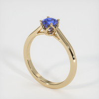 0.94 Ct. Sapphire Ring, 14K Yellow Gold 2