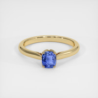 0.75 Ct. Sapphire Ring, 14K Yellow Gold 1