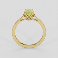 1.23 Ct. Greenish Yellow Chrysoberyl Ring, 14K Yellow Gold 3