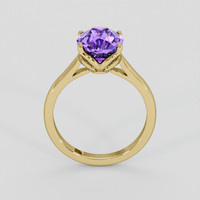 2.45 Ct. Purple Amethyst Ring, 14K Yellow Gold 3