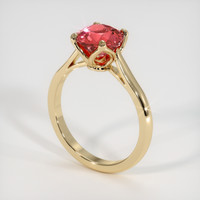 2.10 Ct. Gemstone Ring, 14K Yellow Gold 2