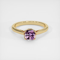 0.67 Ct. Sapphire Ring, 14K Yellow Gold 1
