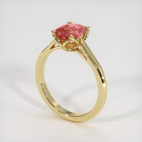 1.52 Ct. Padparadscha Sapphire Ring, 14K Yellow Gold 2