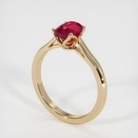 1.15 Ct. Ruby Ring, 14K Yellow Gold 2