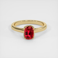 1.27 Ct. Ruby Ring, 14K Yellow Gold 1