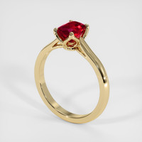 1.27 Ct. Ruby Ring, 14K Yellow Gold 2